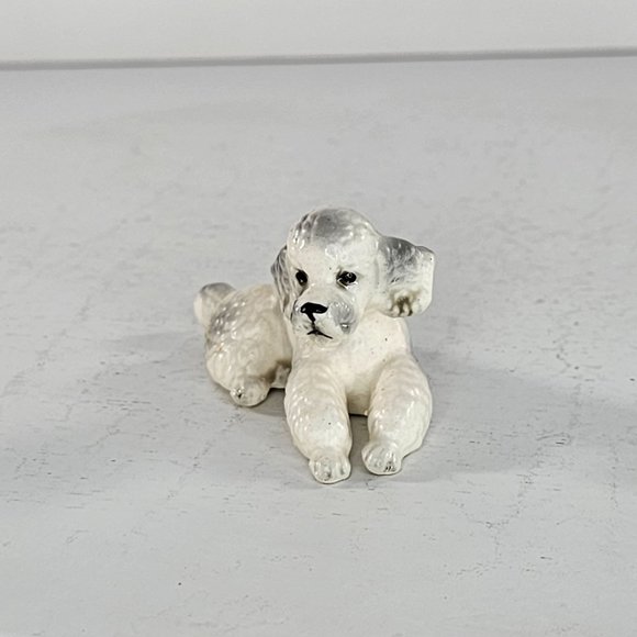 Vintage Josef Originals Miniature Poodle Figurine Dog Lying Down - Picture 3 of 6